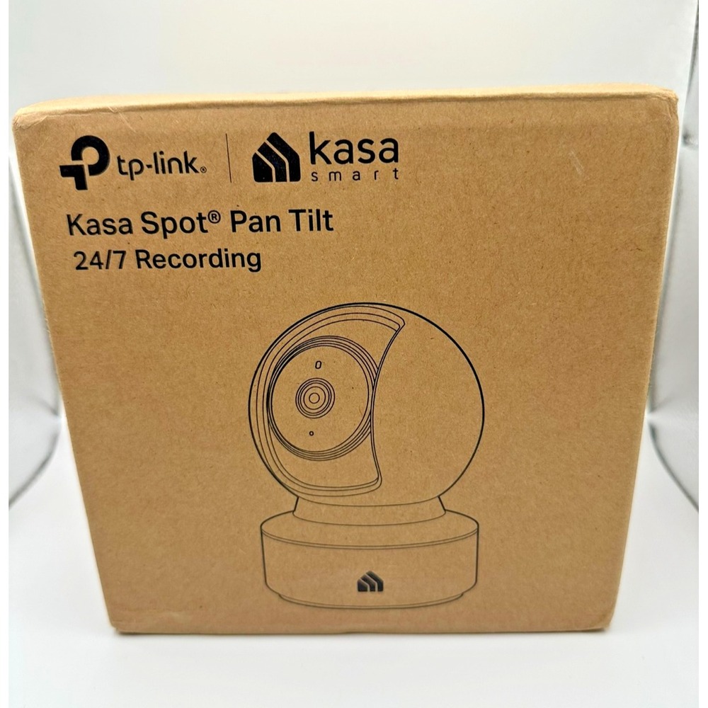 TP-Link 2K Kasa Spot Pan Tilt 24/7 Recording IP Home Security Camera - White